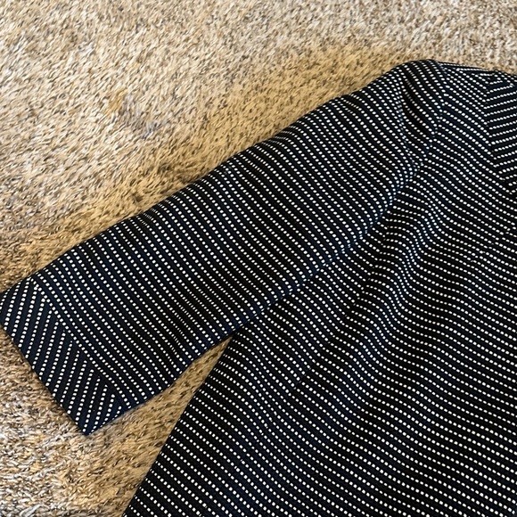 Talbots Black and White Polka Dot Blazer - Picture 5 of 10